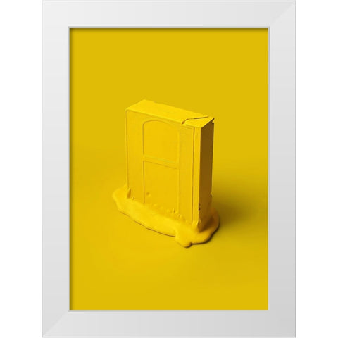 Melting Memories 02 White Modern Wood Framed Art Print by Farkas, Robert