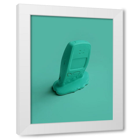 Melting Memories 04 White Modern Wood Framed Art Print by Farkas, Robert