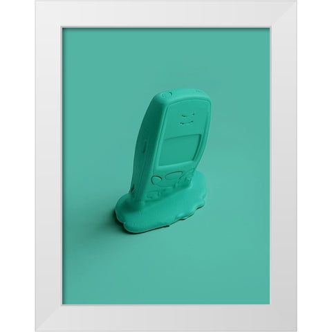 Melting Memories 04 White Modern Wood Framed Art Print by Farkas, Robert