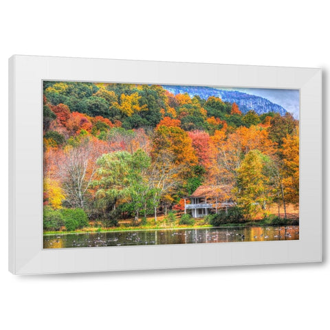 Tillson Lake White Modern Wood Framed Art Print by Goldwitz, Robert