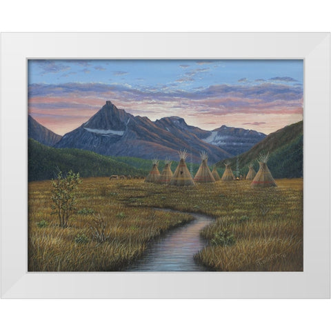 A Quiet Evening White Modern Wood Framed Art Print by Wavra, Robert