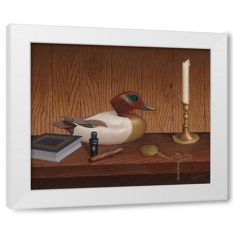 The Decoy White Modern Wood Framed Art Print by Wavra, Robert