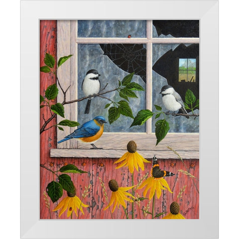 The Window White Modern Wood Framed Art Print by Wavra, Robert