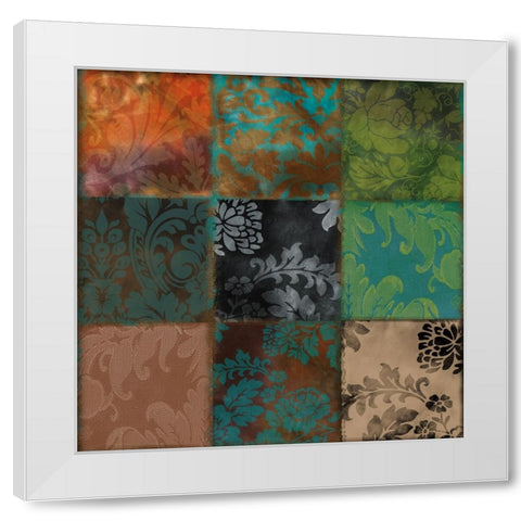 Velvet Patch III White Modern Wood Framed Art Print by Sasha