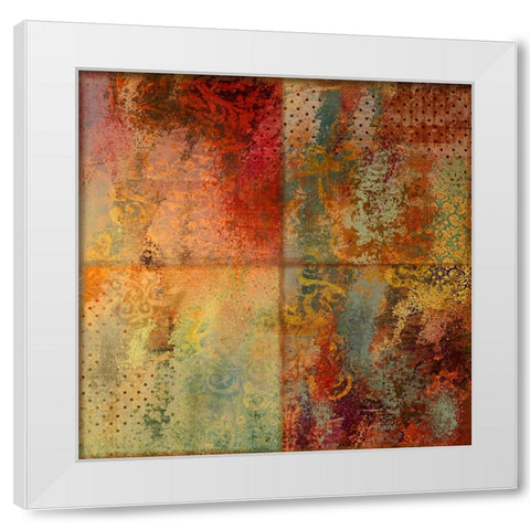 Prisms And Paint I White Modern Wood Framed Art Print by Sasha