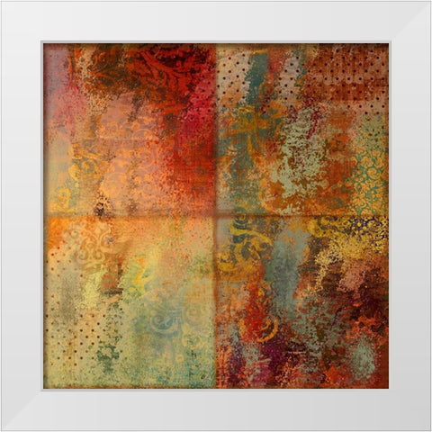 Prisms And Paint I White Modern Wood Framed Art Print by Sasha