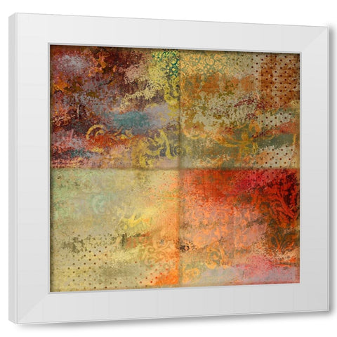 Prisms And Paint II White Modern Wood Framed Art Print by Sasha