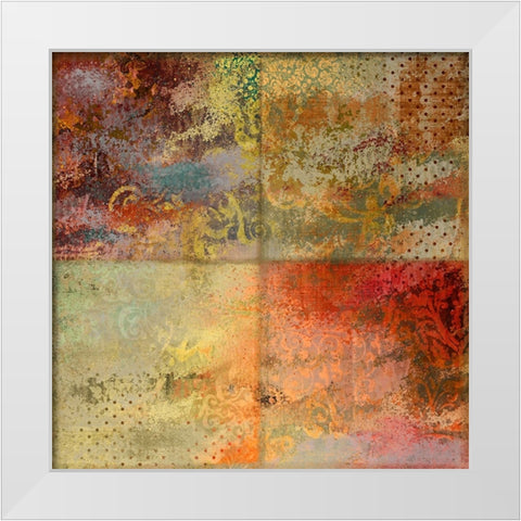 Prisms And Paint II White Modern Wood Framed Art Print by Sasha