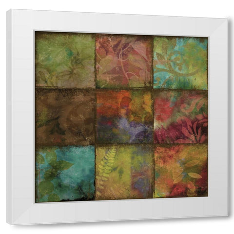 Swatchbox II White Modern Wood Framed Art Print by Sasha