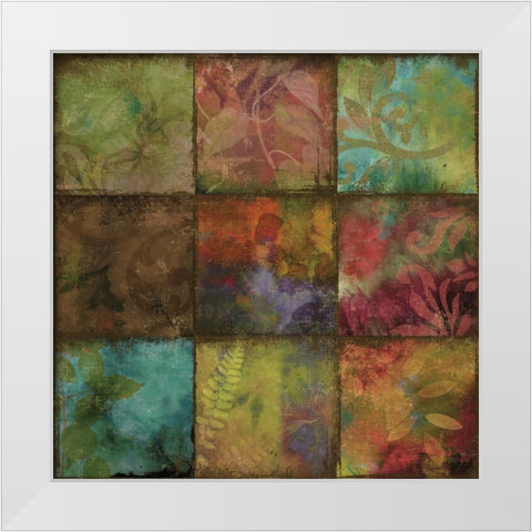 Swatchbox II White Modern Wood Framed Art Print by Sasha