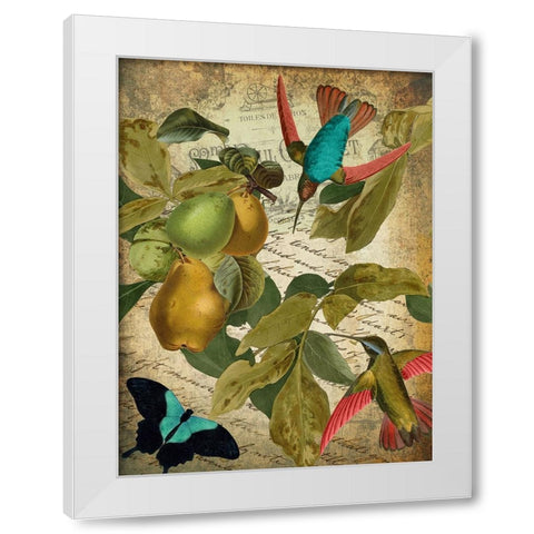 Petals and Wings III White Modern Wood Framed Art Print by Sasha