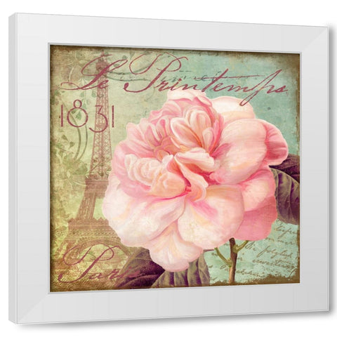 Saisons IV White Modern Wood Framed Art Print by Sasha