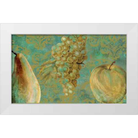 Fruit Palette IV White Modern Wood Framed Art Print by Sasha