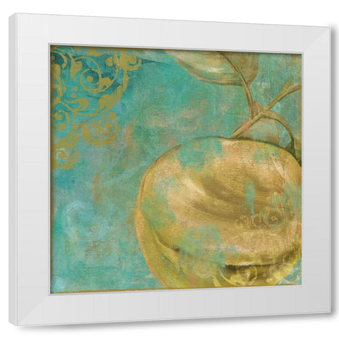 Fruit Palette V White Modern Wood Framed Art Print by Sasha