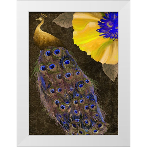 Plumage II White Modern Wood Framed Art Print by Sasha