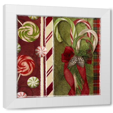 Sweet Holiday I White Modern Wood Framed Art Print by Sasha