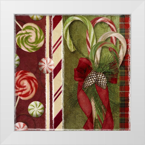 Sweet Holiday I White Modern Wood Framed Art Print by Sasha