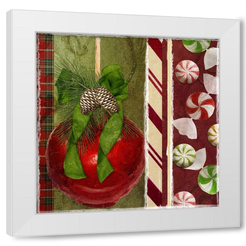 Sweet Holiday II White Modern Wood Framed Art Print by Sasha