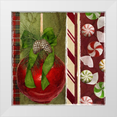 Sweet Holiday II White Modern Wood Framed Art Print by Sasha