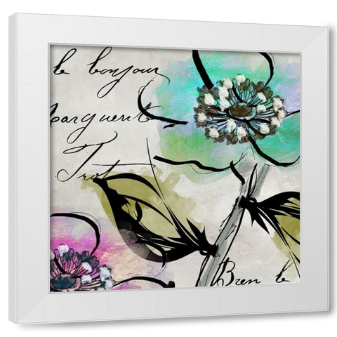 Dogwood I White Modern Wood Framed Art Print by Sasha