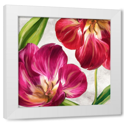 Open Arms I White Modern Wood Framed Art Print by Sasha