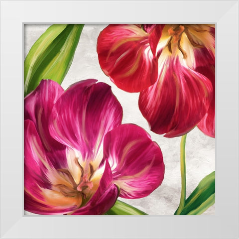 Open Arms I White Modern Wood Framed Art Print by Sasha