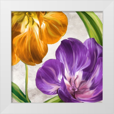 Open Arms II White Modern Wood Framed Art Print by Sasha