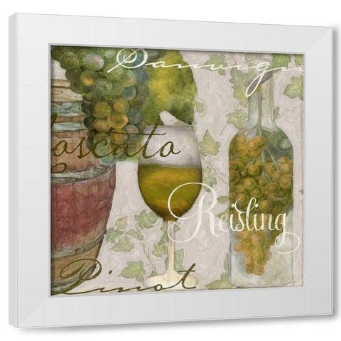 Wine Cellar II White Modern Wood Framed Art Print by Sasha