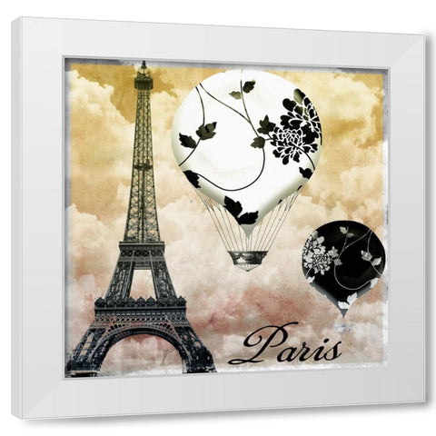 Ceil Jaune II White Modern Wood Framed Art Print by Sasha