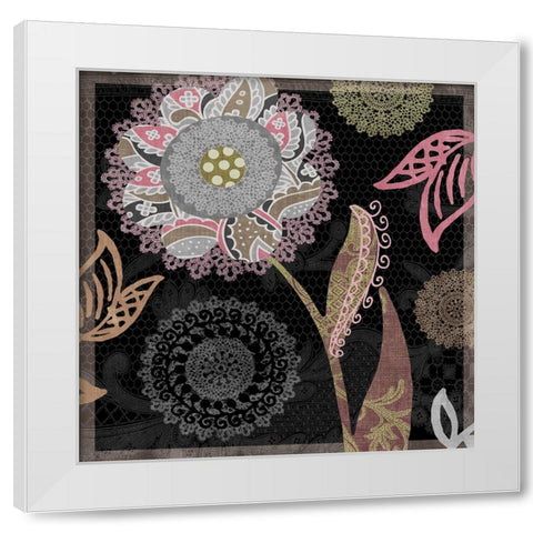 Daisy Cartwheels I White Modern Wood Framed Art Print by Sasha