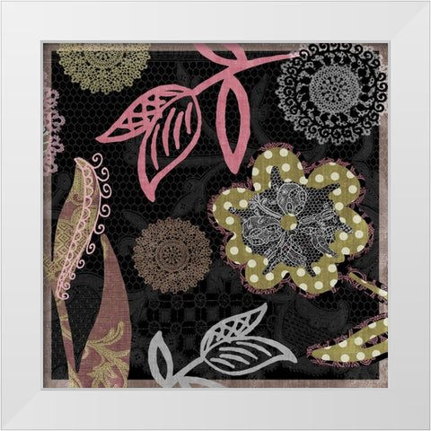 Daisy Cartwheels II White Modern Wood Framed Art Print by Sasha