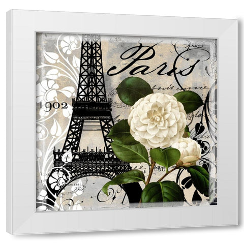Paris Blanc I White Modern Wood Framed Art Print by Sasha