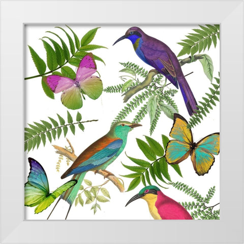 Walking on Air I White Modern Wood Framed Art Print by Sasha