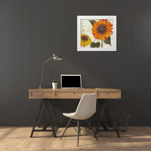 Sundresses II White Modern Wood Framed Art Print by Sasha