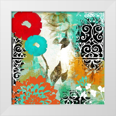 Bali I White Modern Wood Framed Art Print by Sasha
