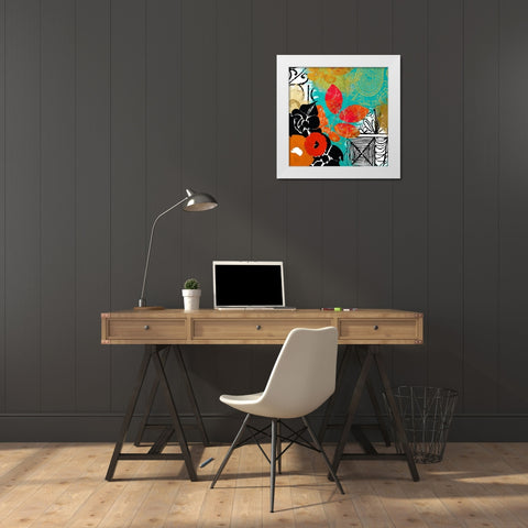Bali II White Modern Wood Framed Art Print by Sasha