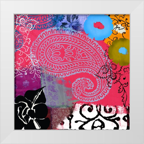 Bali III White Modern Wood Framed Art Print by Sasha