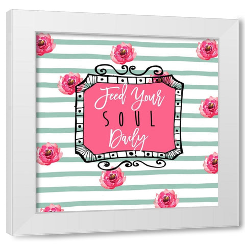 Soul Food I White Modern Wood Framed Art Print by Sasha