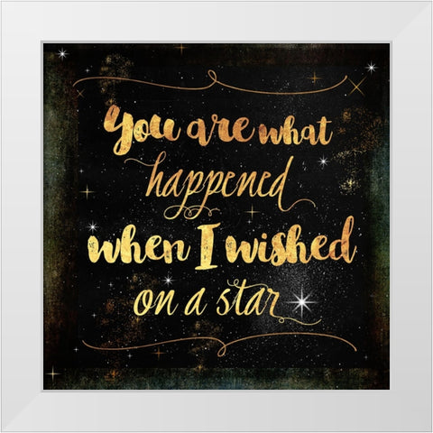 Moon and Back IV White Modern Wood Framed Art Print by Sasha