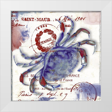 Oceania I White Modern Wood Framed Art Print by Sasha