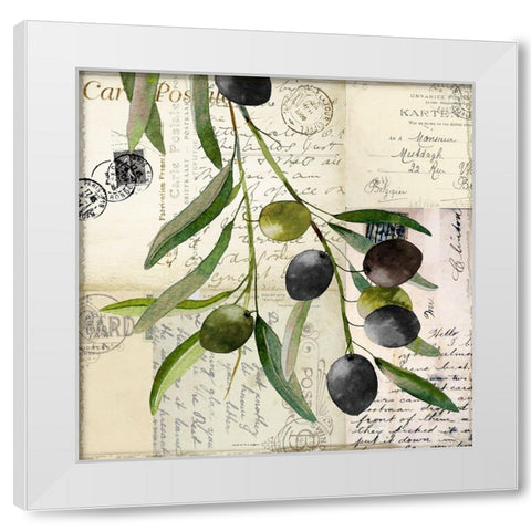 Olivia_I White Modern Wood Framed Art Print by Sasha