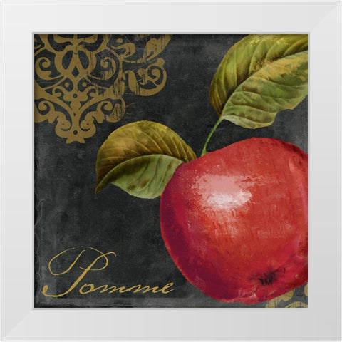 Melange II White Modern Wood Framed Art Print by Sasha