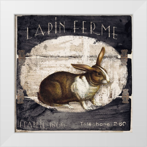 Campagne I White Modern Wood Framed Art Print by Sasha