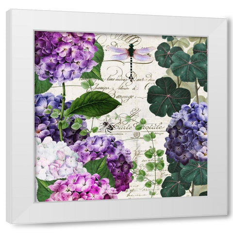 Garden Glow II White Modern Wood Framed Art Print by Sasha