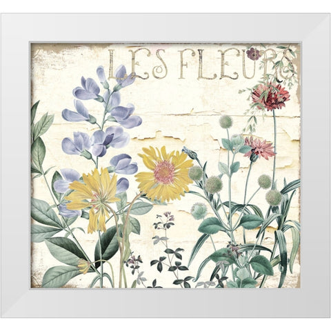 Mirabelle II White Modern Wood Framed Art Print by Sasha