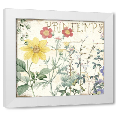 Mirabelle III White Modern Wood Framed Art Print by Sasha