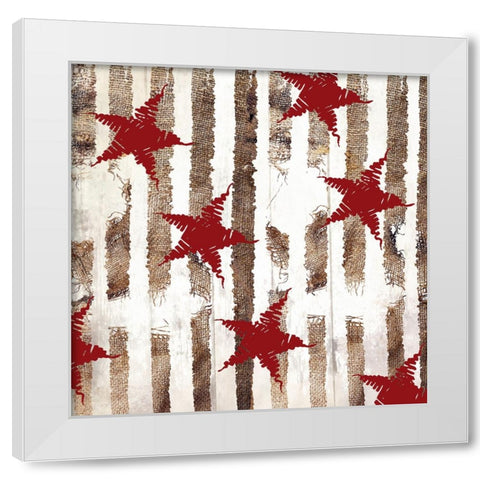 Cardinal Christmas IV White Modern Wood Framed Art Print by Sasha
