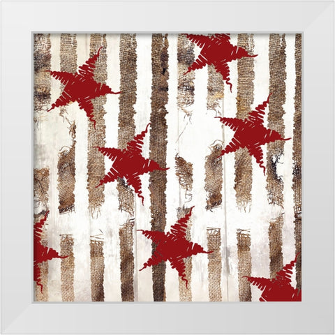 Cardinal Christmas IV White Modern Wood Framed Art Print by Sasha