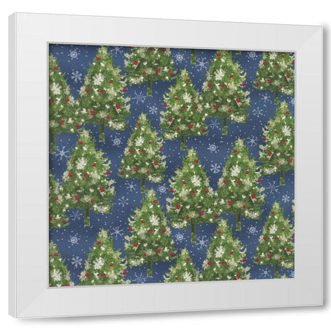 Under the Pines 5 White Modern Wood Framed Art Print by Sasha