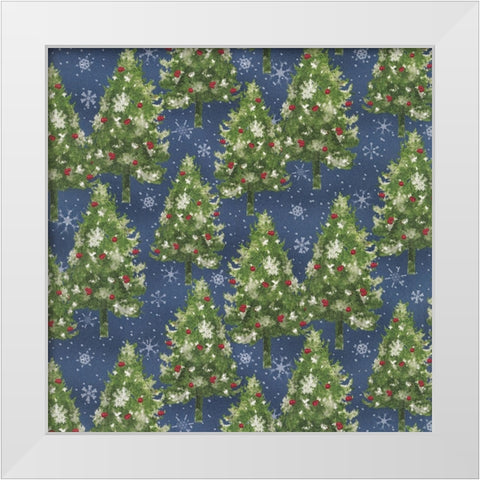 Under the Pines 5 White Modern Wood Framed Art Print by Sasha